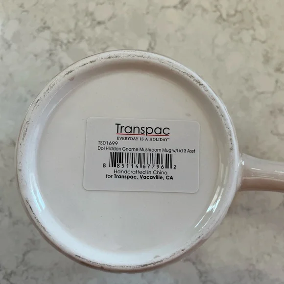 Mushroom Design Ceramic Mug with Hidden Gnome NWOT - Picture 8 of 8